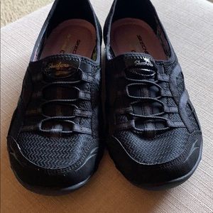 Skechers Slip On Shoes, Size 8, Black
